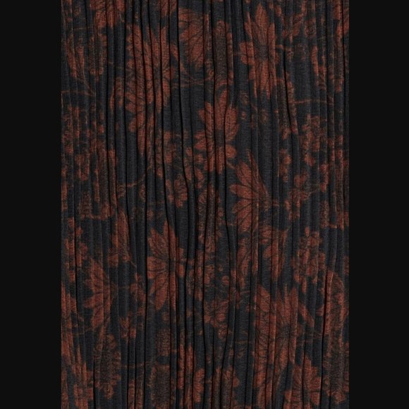 Ganni Brown Pleated Mini Dress - Picture 6 of 11